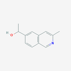 molecular formula C12H13NO B13932021 1-(3-Methylisoquinolin-6-yl)ethan-1-ol 