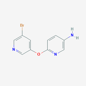 molecular formula C10H8BrN3O B1393204 6-[(5-Bromopyridin-3-yl)oxy]pyridin-3-amine CAS No. 1216804-34-0