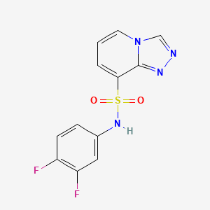 molecular formula C12H8F2N4O2S B1393208 N-(3,4-difluorophenyl)-[1,2,4]triazolo[4,3-a]pyridine-8-sulfonamide CAS No. 1291486-52-6