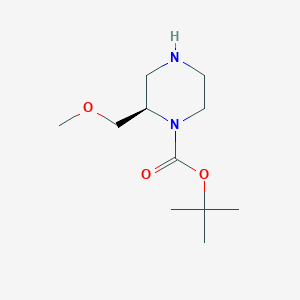 molecular formula C11H22N2O3 B1393210 tert-butyl (2R)-2-(methoxymethyl)piperazine-1-carboxylate CAS No. 1023301-73-6