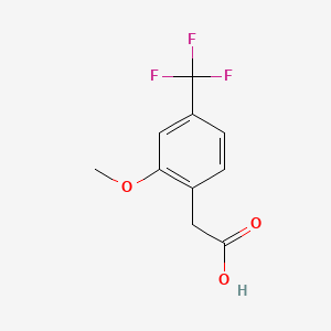 molecular formula C10H9F3O3 B1393212 2-甲氧基-4-(三氟甲基)苯乙酸 CAS No. 1017779-22-4