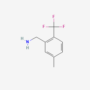 molecular formula C9H10F3N B1393213 5-Methyl-2-(trifluoromethyl)benzylamine CAS No. 1017779-30-4