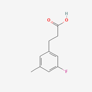 molecular formula C10H11FO2 B1393214 3-(3-Fluoro-5-methylphenyl)propionic acid CAS No. 1017779-56-4