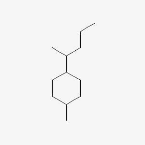 molecular formula C12H24 B13932140 1-Methyl-4-(1-methylbutyl)cyclohexane CAS No. 54411-00-6