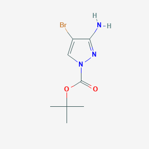 molecular formula C8H12BrN3O2 B13932201 Tert-butyl 3-amino-4-bromo-1h-pyrazole-1-carboxylate 