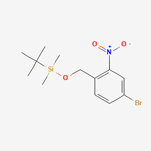 molecular formula C13H20BrNO3Si B13932215 ((4-Bromo-2-nitrobenzyl)oxy)(tert-butyl)dimethylsilane 