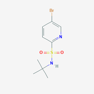 molecular formula C9H13BrN2O2S B13932221 5-Bromo-N-(tert-butyl)pyridine-2-sulfonamide 