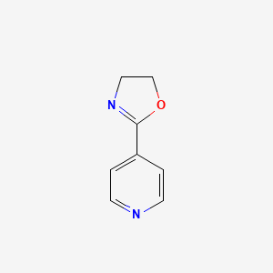 molecular formula C8H8N2O B13932252 Pyridine, 4-(4,5-dihydro-2-oxazolyl)- CAS No. 54120-68-2