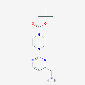 molecular formula C14H23N5O2 B13932256 Tert-butyl 4-(4-(aminomethyl)pyrimidin-2-YL)piperazine-1-carboxylate 