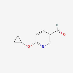 molecular formula C9H9NO2 B13932265 6-Cyclopropoxynicotinaldehyde 