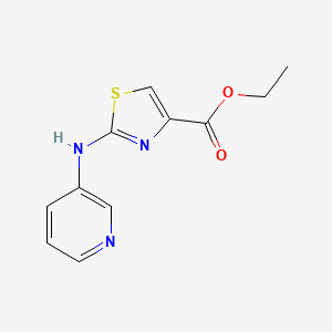 molecular formula C11H11N3O2S B1393227 2-(Pyridin-3-ylamino)-thiazole-4-carboxylic acid ethyl ester CAS No. 1286721-00-3