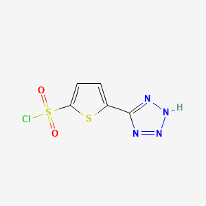 5-(1H-tetrazol-5-yl)thiophene-2-sulfonyl chloride