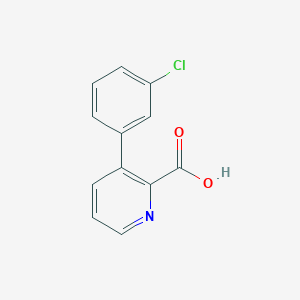 molecular formula C12H8ClNO2 B1393230 3-(3-Chlorophenyl)picolinic acid CAS No. 1225514-91-9