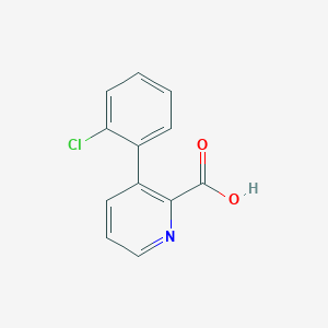 molecular formula C12H8ClNO2 B1393231 3-(2-Chlorophenyl)pyridine-2-carboxylic acid CAS No. 1226215-66-2