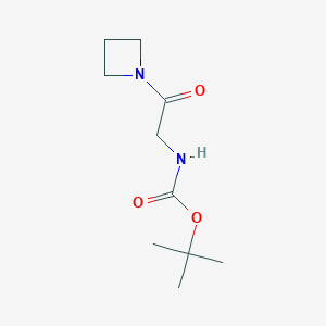 molecular formula C10H18N2O3 B1393235 tert-Butyl [2-(azetidin-1-yl)-2-oxoethyl]carbamate CAS No. 1162262-01-2