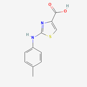 molecular formula C11H10N2O2S B1393236 4-Thiazolecarboxylic acid, 2-[(4-methylphenyl)amino]- CAS No. 165682-78-0