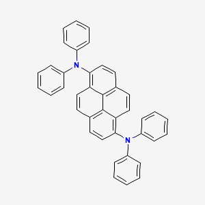 molecular formula C40H28N2 B13932369 N~1~,N~1~,N~6~,N~6~-Tetraphenylpyrene-1,6-diamine CAS No. 76656-53-6