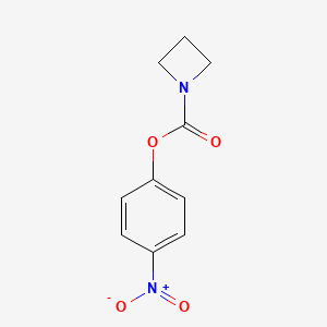 molecular formula C10H10N2O4 B13932409 p-Nitrophenyl 1-azetidinecarboxylate CAS No. 114774-79-7