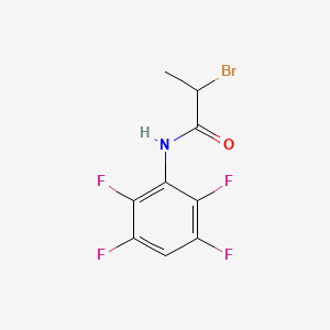 B1393241 2-bromo-N-(2,3,5,6-tetrafluorophenyl)propanamide CAS No. 1284786-05-5