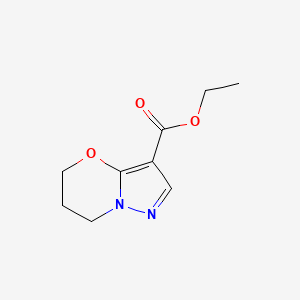 molecular formula C9H12N2O3 B1393244 Ethyl 6,7-dihydro-5H-pyrazolo[5,1-B][1,3]oxazine-3-carboxylate CAS No. 1173003-60-5