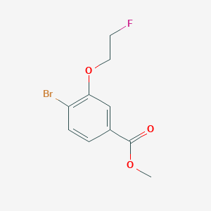 molecular formula C10H10BrFO3 B13932459 Methyl 4-bromo-3-(2-fluoroethoxy)benzoate 