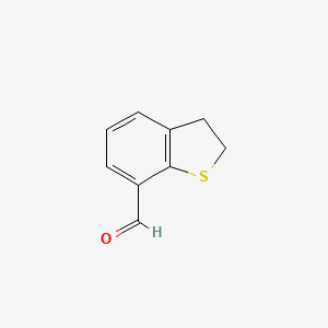 molecular formula C9H8OS B13932485 2,3-Dihydro-1-benzothiophene-7-carbaldehyde 