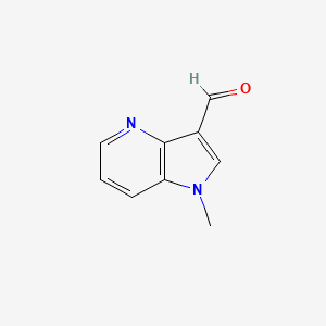 molecular formula C9H8N2O B13932501 1-Methyl-1H-pyrrolo[3,2-b]pyridine-3-carbaldehyde 