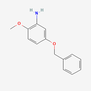 molecular formula C14H15NO2 B13932505 5-(Benzyloxy)-2-methoxyaniline CAS No. 130570-55-7