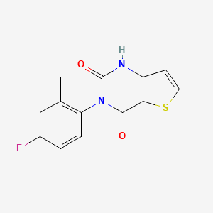 molecular formula C13H9FN2O2S B1393251 3-(4-fluoro-2-methylphenyl)thieno[3,2-d]pyrimidine-2,4(1H,3H)-dione CAS No. 1255781-50-0