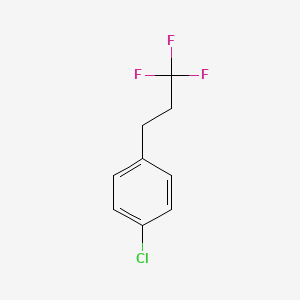molecular formula C9H8ClF3 B13932544 1-Chloro-4-(3,3,3-trifluoropropyl)benzene CAS No. 96256-39-2