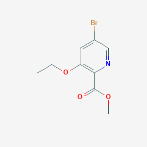 molecular formula C9H10BrNO3 B13932545 Methyl 5-bromo-3-ethoxypicolinate 