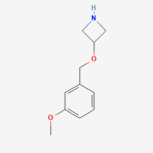 molecular formula C11H15NO2 B1393255 3-[(3-Methoxybenzyl)oxy]azetidine CAS No. 1220021-66-8