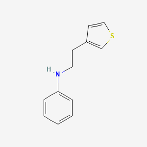 molecular formula C12H13NS B13932555 Phenyl-(2-thiophen-3-yl-ethyl)-amine 