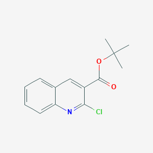 molecular formula C14H14ClNO2 B13932597 tert-Butyl 2-chloroquinoline-3-carboxylate 