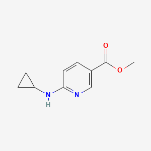 molecular formula C10H12N2O2 B1393260 Methyl 6-(cyclopropylamino)nicotinate CAS No. 1228671-54-2