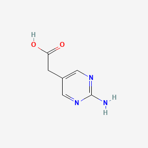 molecular formula C6H7N3O2 B13932606 2-(2-Aminopyrimidin-5-yl)acetic acid 