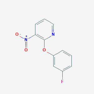 molecular formula C11H7FN2O3 B1393261 2-(3-Fluorophenoxy)-3-nitropyridine CAS No. 1276328-09-6