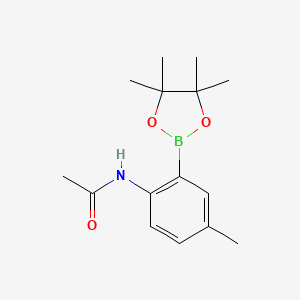 molecular formula C15H22BNO3 B13932612 N-(4-methyl-2-(4,4,5,5-tetramethyl-1,3,2-dioxaborolan-2-yl)phenyl)acetamide 
