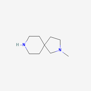 molecular formula C9H18N2 B1393262 2-甲基-2,8-二氮杂螺[4.5]癸烷 CAS No. 1061873-16-2