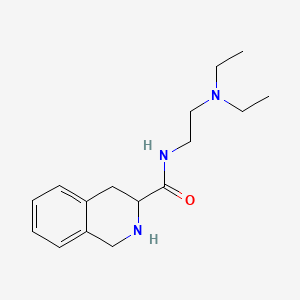 molecular formula C16H25N3O B13932675 1,2,3,4-Tetrahydro-N-(2-(diethylamino)ethyl)-3-isoquinolinecarboxamide CAS No. 32421-50-4