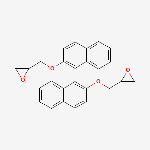 molecular formula C26H22O4 B13932687 2,2'-Bis(oxiran-2-ylmethoxy)-1,1'-binaphthalene 