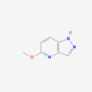 molecular formula C7H7N3O B1393270 5-Methoxy-1H-pyrazolo[4,3-b]pyridine CAS No. 52090-71-8