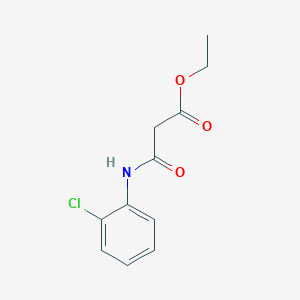 molecular formula C11H12ClNO3 B13932713 Ethyl 3-((2-chlorophenyl)amino)-3-oxopropanoate 