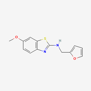 B1393274 N-(2-furylmethyl)-6-methoxy-1,3-benzothiazol-2-amine CAS No. 16763-25-0