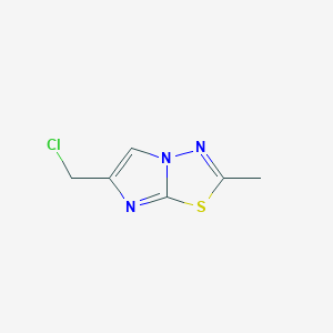 molecular formula C6H6ClN3S B13932766 6-(Chloromethyl)-2-methylimidazo[2,1-b][1,3,4]thiadiazole CAS No. 1269293-13-1