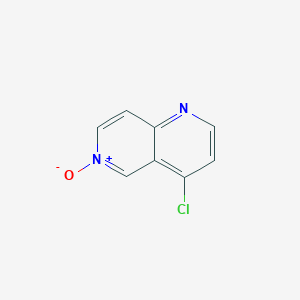 molecular formula C8H5ClN2O B13932775 4-Chloro-1,6-naphthyridine 6-oxide 