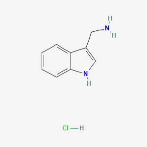 molecular formula C9H11ClN2 B1393279 (1H-indol-3-yl)methanamine hydrochloride CAS No. 1266692-14-1