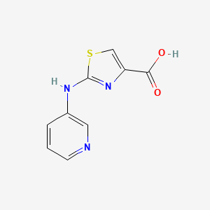 molecular formula C9H7N3O2S B1393281 2-(Pyridin-3-ylamino)-1,3-thiazole-4-carboxylic acid CAS No. 1283108-40-6