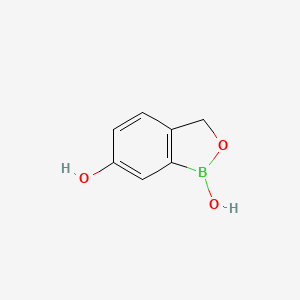 molecular formula C7H7BO3 B1393284 Benzo[c][1,2]oxaborole-1,6(3H)-diol CAS No. 1196473-37-6