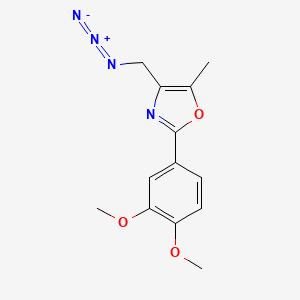 molecular formula C13H14N4O3 B1393286 4-(Azidomethyl)-2-(3,4-dimethoxyphenyl)-5-methyl-1,3-oxazole CAS No. 1325305-48-3